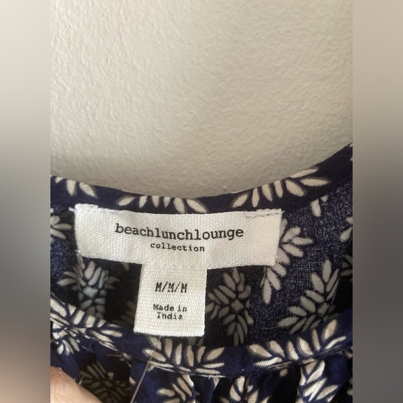 Beach Lunch Lounge Tie Shoulder Maxi Dress Boho Cottage Spring NWT - Picture 10 of 11